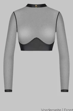 Maison Close - Chambre Noire Bolero Top - Wetlook Schwarz