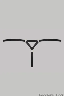 Maison Close - Chambre Noire Mini String - Wetlook Schwarz