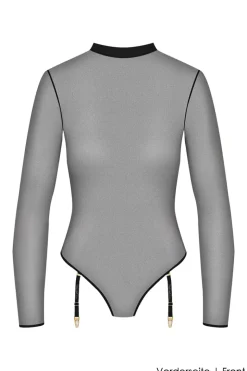 Maison Close - Corps a Corps Langarm Stringbody - Schwarz