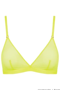 Maison Close - Corps a Corps Neon Triangel BH - Gelb/Gold