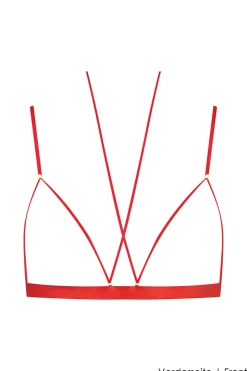 Maison Close - French Kiss Ouvert Set BH - Rot