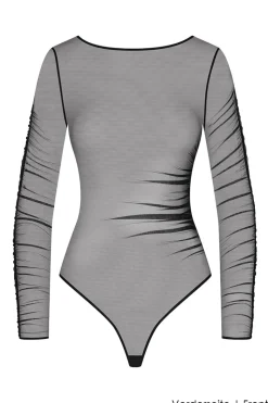 Maison Close - Nuit Fauve Langarm Stringbody - Schwarz