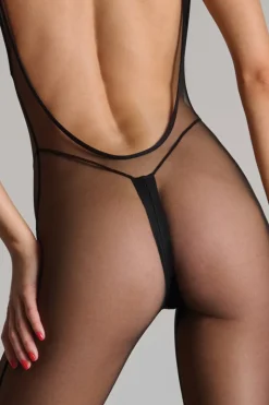 Maison Close - Pure Tentation Catsuit Ouvert - Schwarz