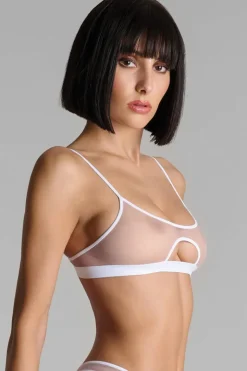Maison Close - Pure Tentation Sheer Bralette - Weiss