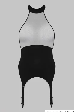 Maison Close - Pure Tentation Torselette mit Strapsen - Schwarz
