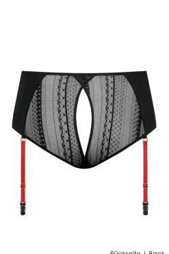 Maison Close - Sacre Coeur Taillenslip Ouvert - Schwarz