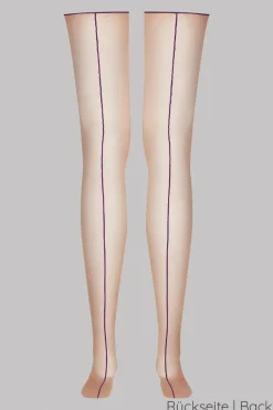 Maison Close - Strapsstrümpfe mit Rollkante - Haut Violett