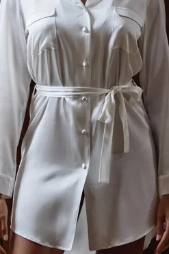 Marjolaine - Annabelle Seidenbluse - Champagner