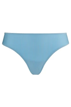 Marlies Dekkers - Gloria Brazilian Butterfly Slip - Airy Blue Gold Pinstripe
