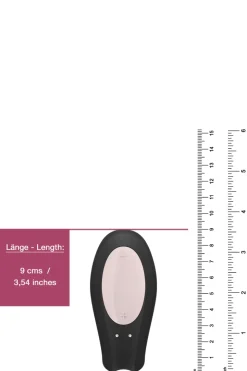 Satisfyer - Double Joy Paarvibrator - Schwarz