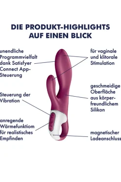 Satisfyer - Heated Affair Rabbit Vibrator - Pflaume