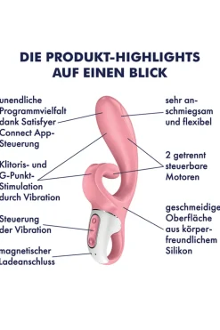 Satisfyer - Hug Me Rabbitvibrator - Rosa