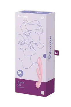 Satisfyer - Triple Oh Pink Rabbitvibrator - Rosa