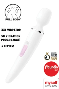Satisfyer - Wand(er) Woman XXL Massager - Weiss Chrome